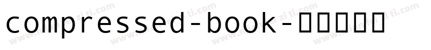 compressed-book字体转换