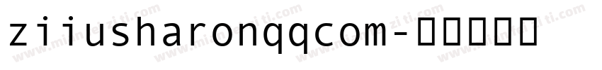 ziiusharonqqcom字体转换