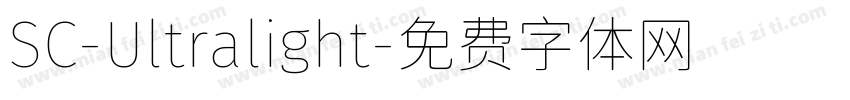 SC-Ultralight字体转换