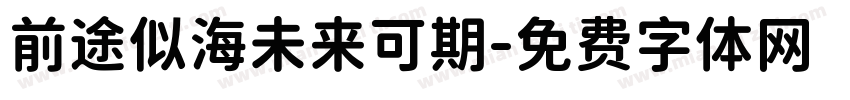 前途似海未来可期字体转换