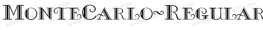 MonteCarlo-Regular字体转换