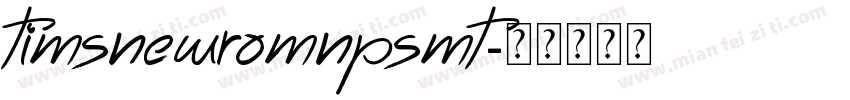TimsNewRomnPSMT字体转换