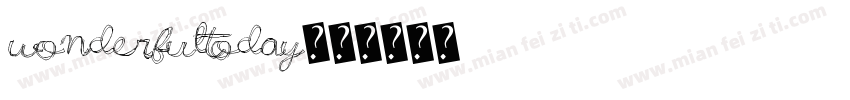 WonderfulToday字体转换