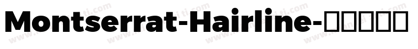 Montserrat-Hairline字体转换