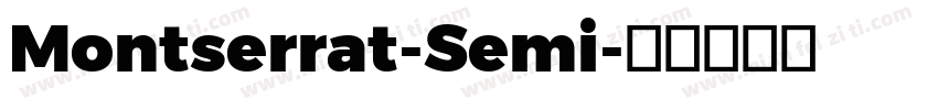 Montserrat-Semi字体转换