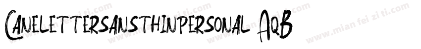 Canelettersansthinpersonal-AqBx字体转换
