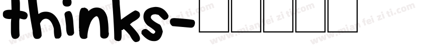 thinks字体转换