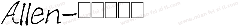 Allen字体转换