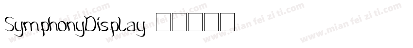 SymphonyDisplay字体转换