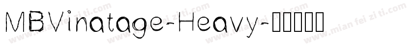 MBVinatage-Heavy字体转换