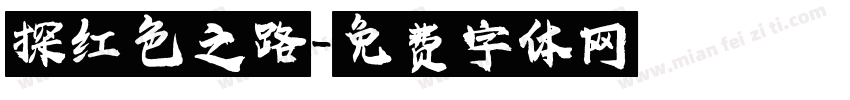 探红色之路字体转换