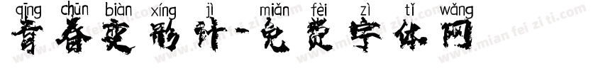 青春变形计字体转换