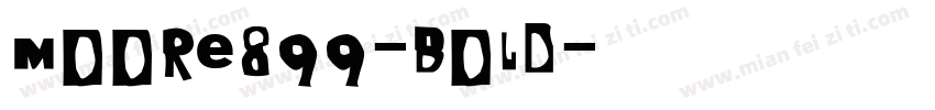Moore899-Bold字体转换