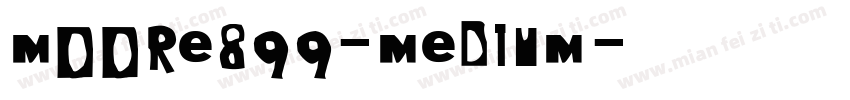 Moore899-Medium字体转换