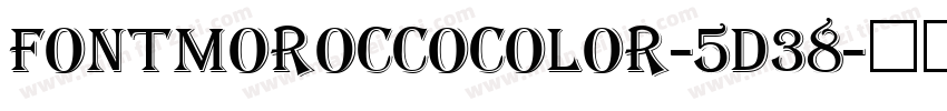 FontMoroccoColor-5D38字体转换