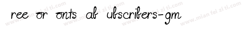FreeForFontsLabSubscribers-gmMR字体转换