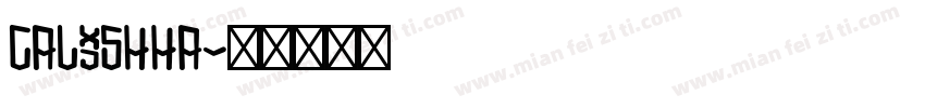 Calishha字体转换