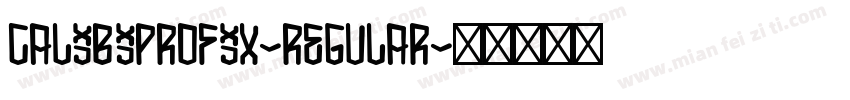 calibiprofix-regular字体转换
