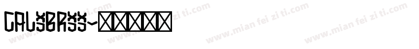 calibrii字体转换