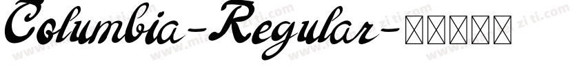 Columbia-Regular字体转换