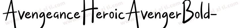 AvengeanceHeroicAvengerBold字体转换