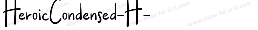 HeroicCondensed-H字体转换