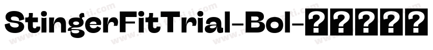 StingerFitTrial-Bol字体转换