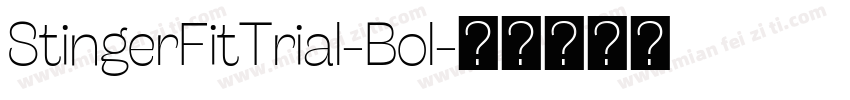 StingerFitTrial-Bol字体转换
