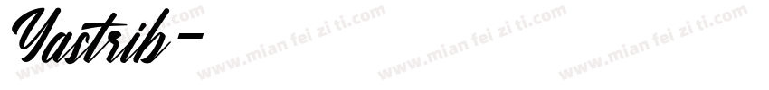 Yastrib字体转换