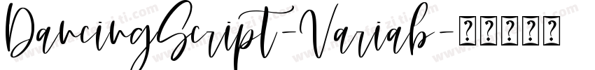 DancingScript-Variab字体转换