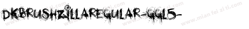 DkBrushzillaRegular-ggl5字体转换