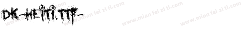 dk-heiti.ttf字体转换