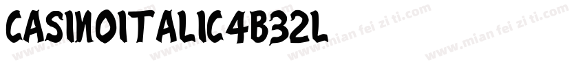CasinoItalic-4B32l字体转换