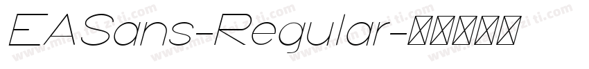 EASans-Regular字体转换