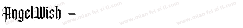 AngelWish字体字体转换