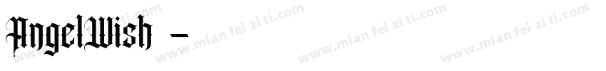 AngelWish字体字体转换