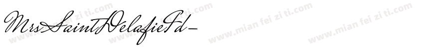 MrsSaintDelafieId字体转换 MrsSaintDelafieId字体转换