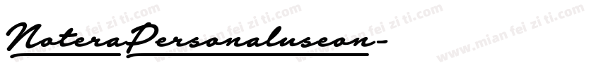 NoteraPersonaluseon字体转换