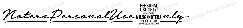 NoteraPersonalUse0nly字体转换