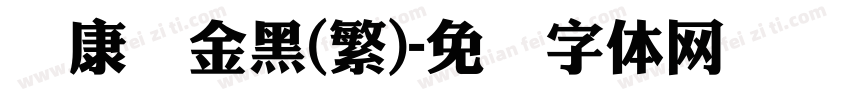 华康俪金黑(繁)字体转换