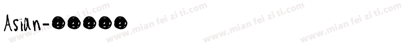 Asian字体转换