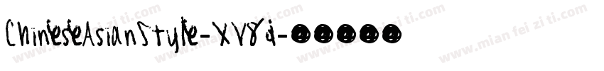ChineseAsianStyle-XV8d字体转换