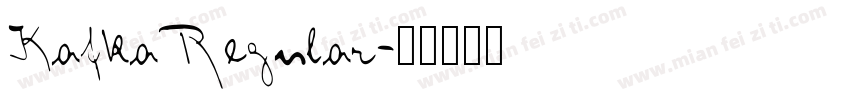 KafkaRegular字体转换