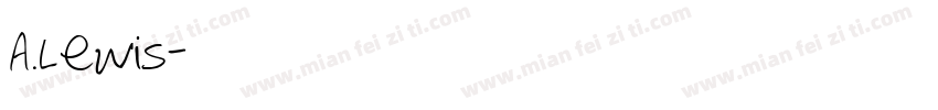 A.Lewis字体转换