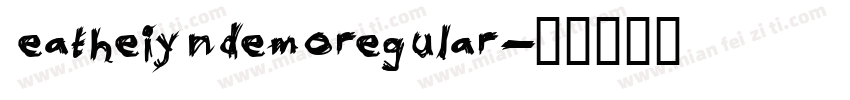 eatheiyndemoregular字体转换