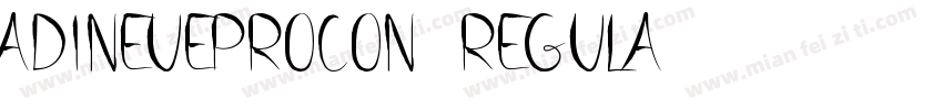 ADINEUEPROCON-REGULA字体转换