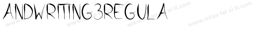 andwriting3regula字体转换