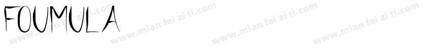 foumula字体转换