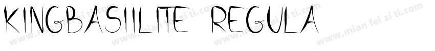 kingbasiilite-regula字体转换