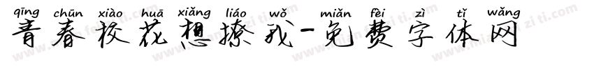 青春校花想撩我字体转换